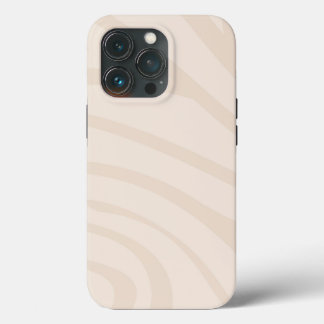 iPhone Coque Géométrique Tough minimaliste Beige B