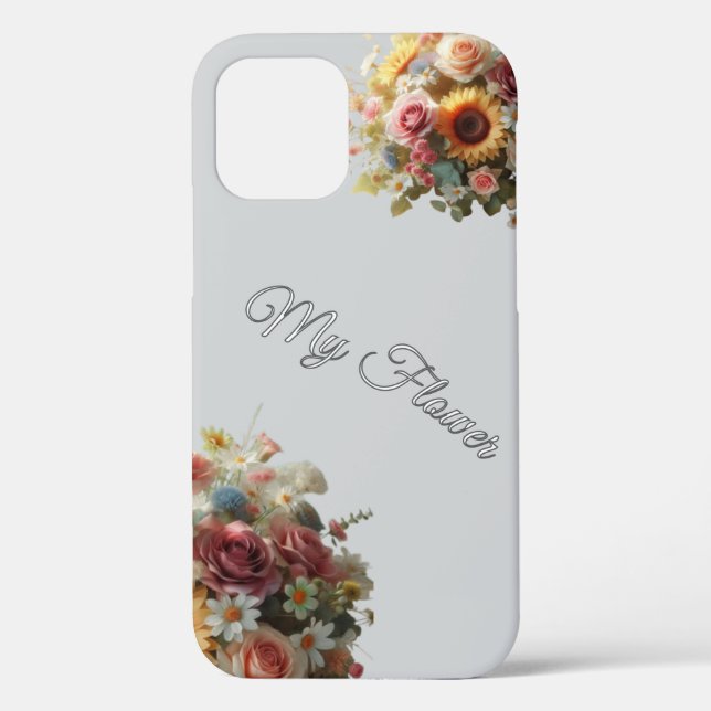 iPhone / coque ipad 12 MA Fleur (Verso)