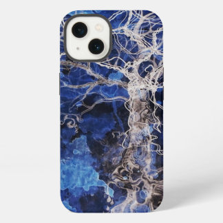 Etui iPhone 13 Coque ipad de l'arbre de vie gitan bleu
