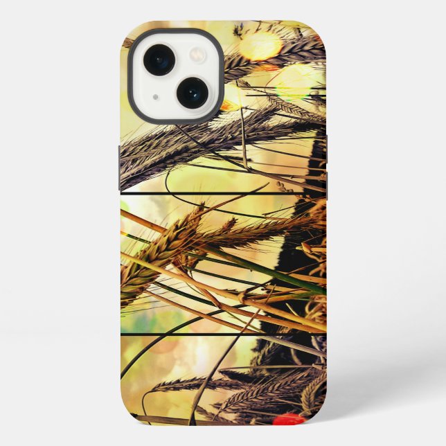 iPhone Coque ipad d'étincelles de blé d'or (Verso)