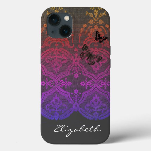 iPhone / coque ipad do-it-yourself NOM ANTIQUE LAC (Verso)