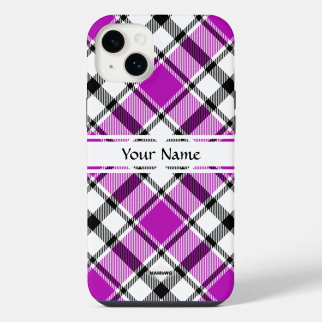 iPhone / coque ipad violet Plaid HAMbWG (Verso)