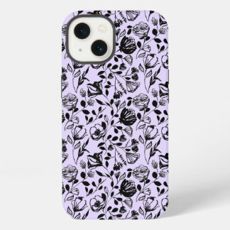 Etui iPhone 13 Coque Lilac floral tiré à la main