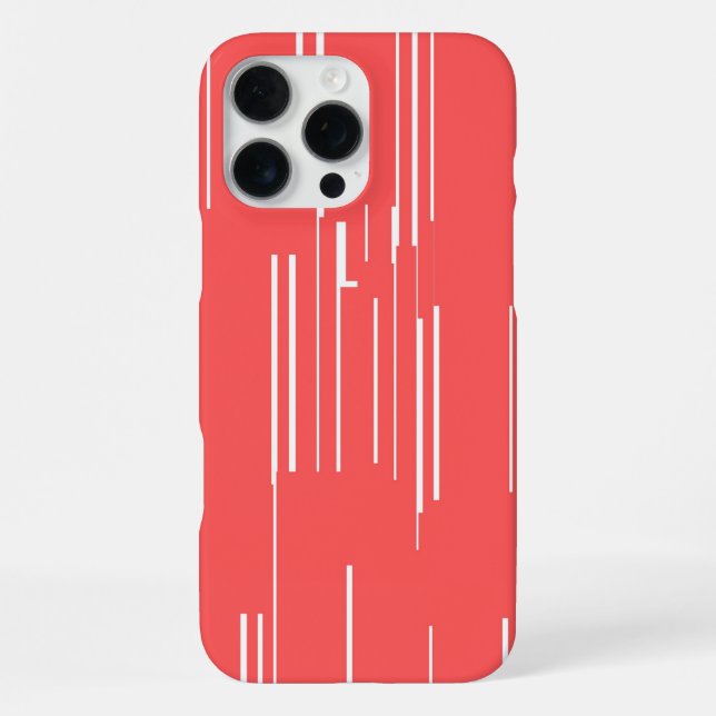 iPhone Coque rouge chic : Minimalisme vif (Verso)