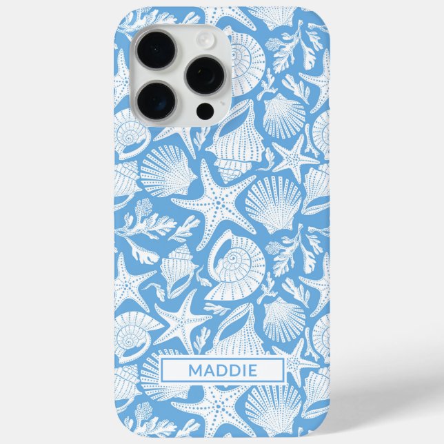 iPhone Coques personnalisées Blue Shells Case-Mate pour i (Verso)