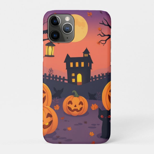 iPhone et coque ipad Halloween - Citrouilles et sp (Dos)