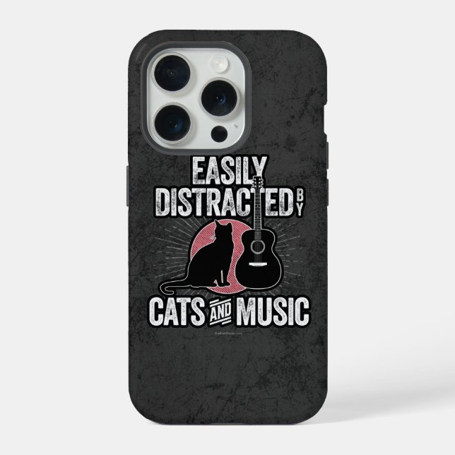 iPhone Facilement distrait par les chats et le Coque de v (Verso)