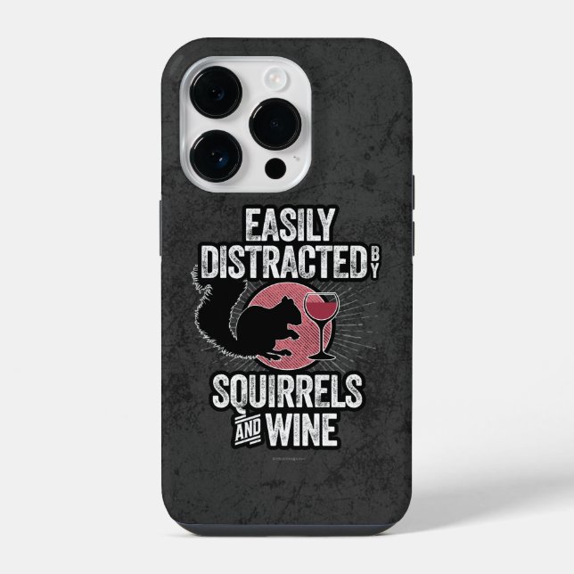 iPhone Facilement distrait par les écureuils et le Coque  (Verso)