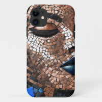 iPhone / Femme coque ipad Cuivre bleu Mosiac