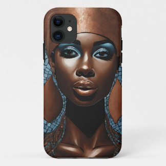 iPhone / Femme coque ipad Mosaïque Cuivre bleu