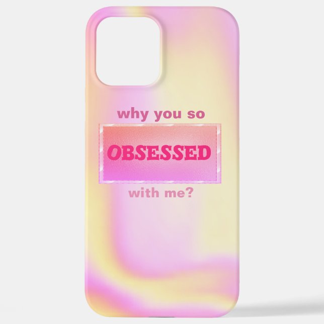 iPhone Fille coque holographique avec votre texte (Verso)