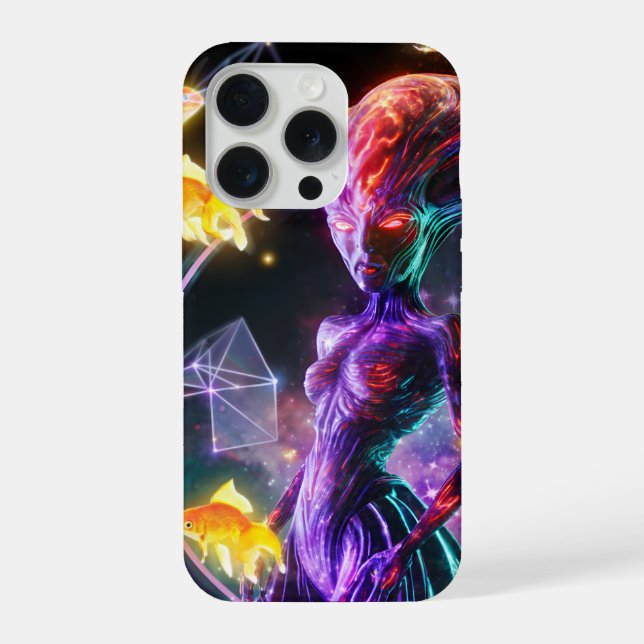 iPhone Fille extraterrestre, Coque de téléphone (Verso)