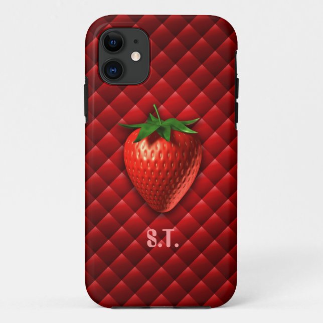 iPhone fraise 5 Coque (Dos)