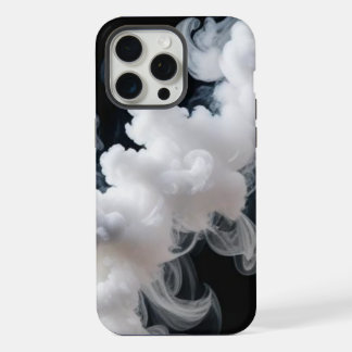 iPhone 15 Pro Max Fumées grasses en volutes sur fond noir – Coque de