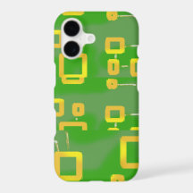 iPhone géométrique vert / coque ipad