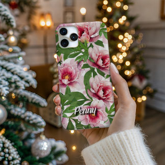 iPhone 16 Pro Jardin de pivoines haute définition - Coque de tél