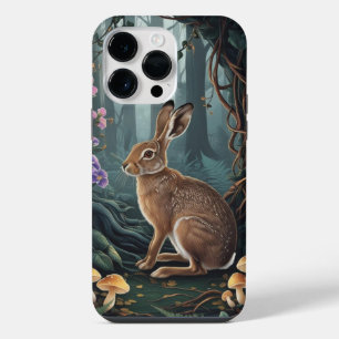 Pour iPhone 14 Pro Max Lapin Céleste Étoiles Surréaliste Coque de T