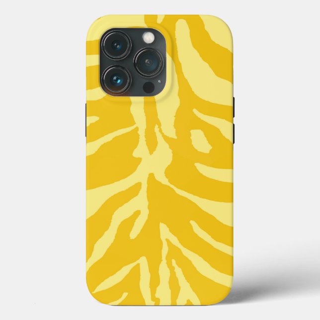 iPhone minimaliste Jaune Tough Coque (Verso)