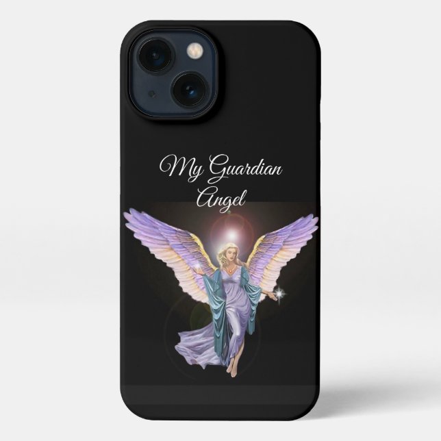 iPhone Moderne My Guardian Angel I Téléphone 13 Coque (Verso)