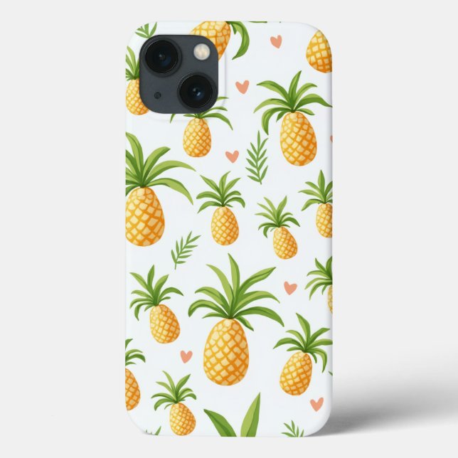 Iphone motif à ananas 13 coque (Verso)
