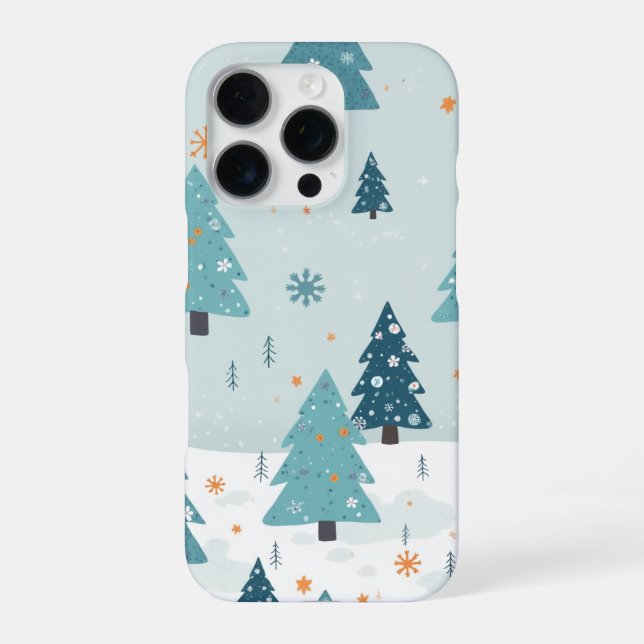 iPhone motif d'hiver coque (Verso)