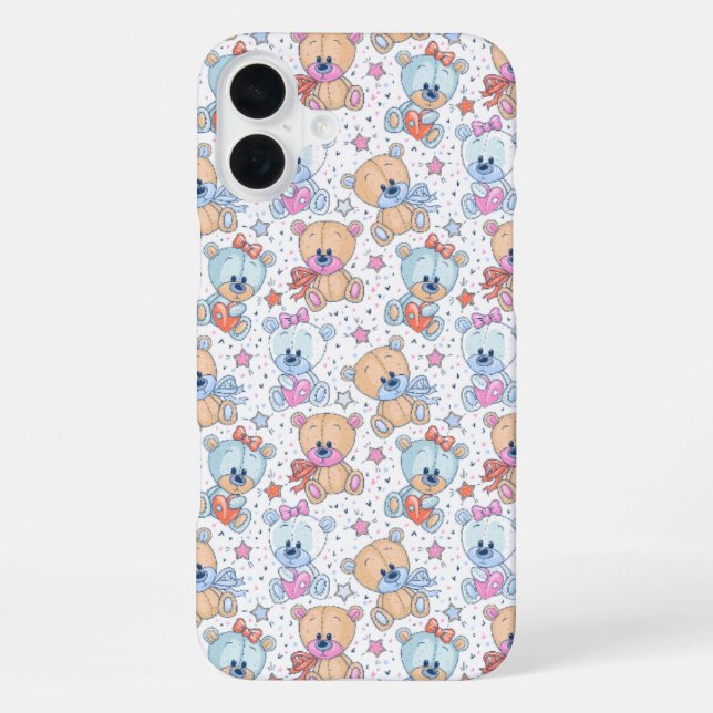 iPhone Motif d'ours en peluche mignon pour coque d'iPhone (Verso)