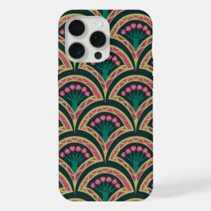 iPhone 15 Pro Max motif vert en forme de coque