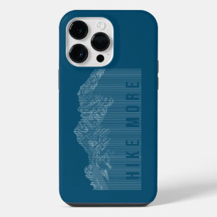 Pour iPhone 14 Pro Max Randonnée Plus Montagnes White Coque-Mate coque ip