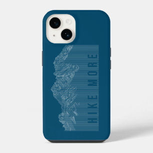 Pour iPhone 14 Randonnée Plus Montagnes White Coque-Mate coque ip