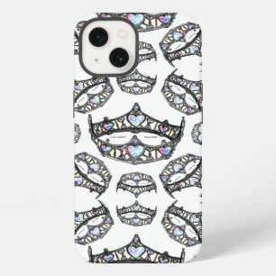 Etui iPhone 13 Reine des Coeurs Couronnes d'argent Tiaras coque b