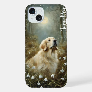 iPhone 15 Plus Renommez votre chien retriever doré sur la coque d