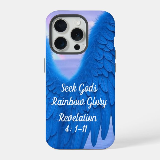 iPhone robuste 15 16 Pro Max Coque Ange ailes (Verso)