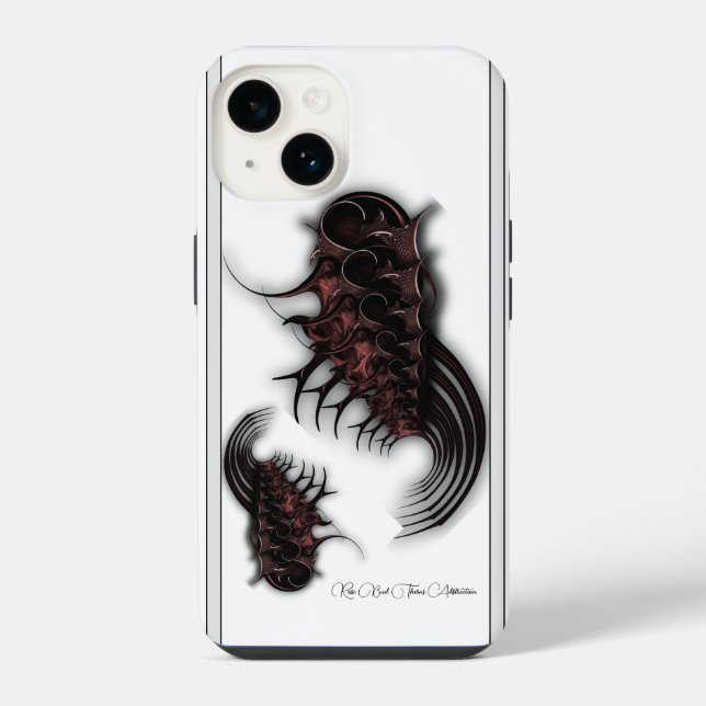 iPhone "Rose Bud Thorns Abstraction", Coque d'iPhone (Verso)