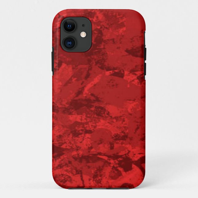 iPhone rouge 5/5S à peine Coque (Dos)