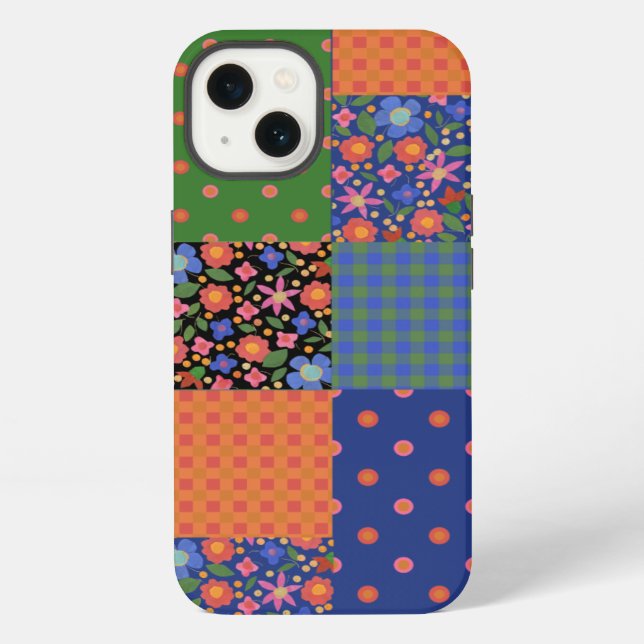 iPhone Style d'art populaire Faux Patchwork coque ipad-Ma (Verso)