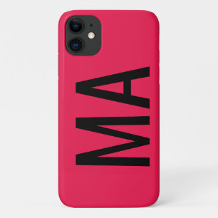 Iphone tendance Red Editable 11 coque