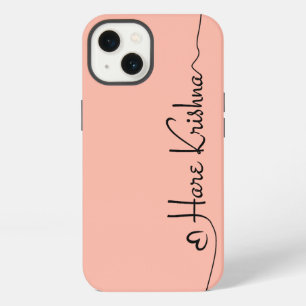 Etui iPhone 13 Typographie de l'art Hare Krishna pour coque d'iPh