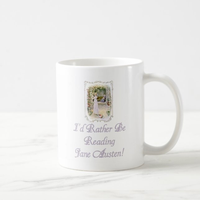 IRBR Jane Austen ! Tasse blanche classique, 2 (Droite)