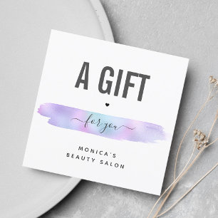 Iridescend Brush Stroke Ajouter Logo Spa de maquil