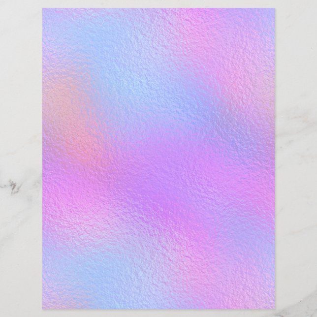 Iridescent Faux Foil Scrapbook Paper No. 63 (Devant)