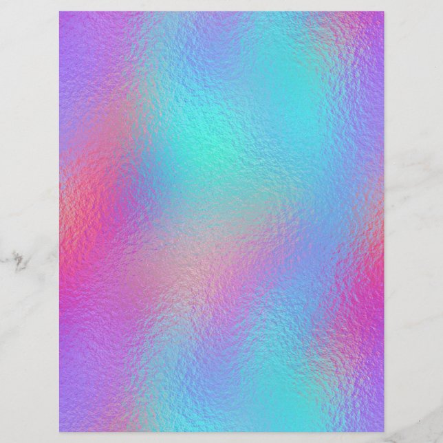 Iridescent Faux Foil Scrapbook Paper No. 67 (Devant)