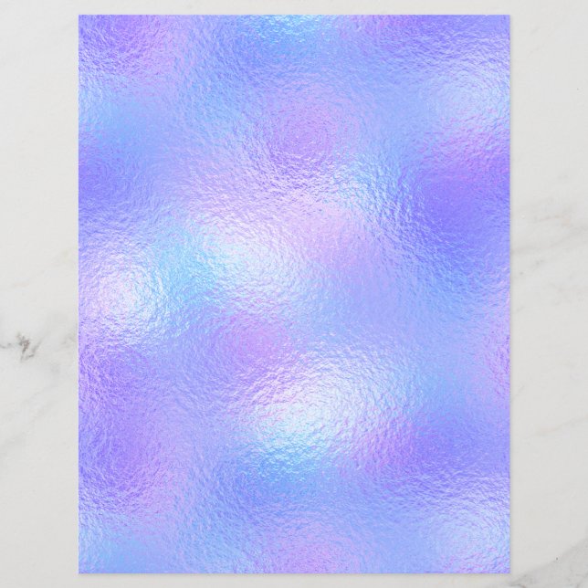 Iridescent Faux Foil Scrapbook Paper No. 68 (Devant)
