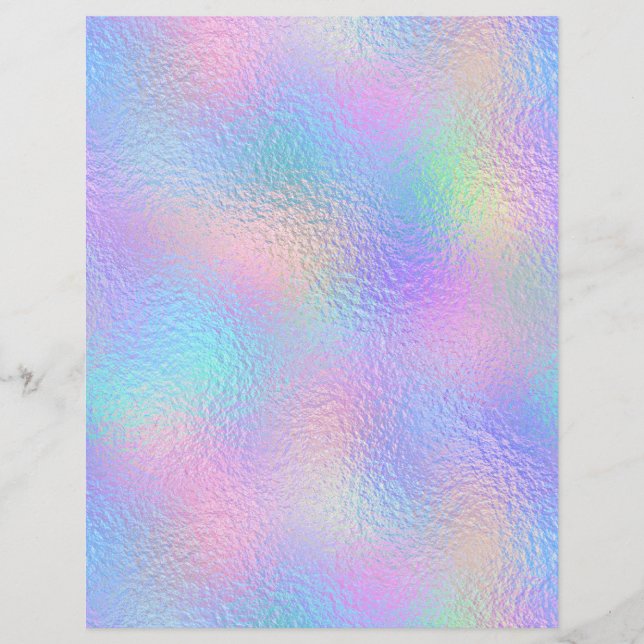 Iridescente Faux Foil Papier à rebut no 100 (Devant)