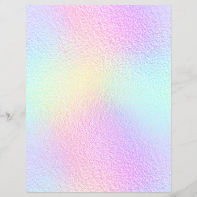 Iridescente Faux Foil Papier à rebut No 8 (Devant)