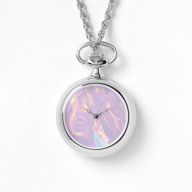 Iridescente Lavender Ethereal Collier Watch (Recto)