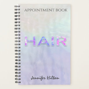 Iridescente poire holographique carnet de rendez-v