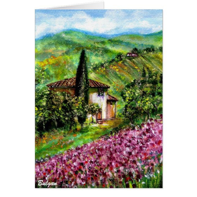 IRIS DANS LA CAMPAGNE TOSCANE (Devant)