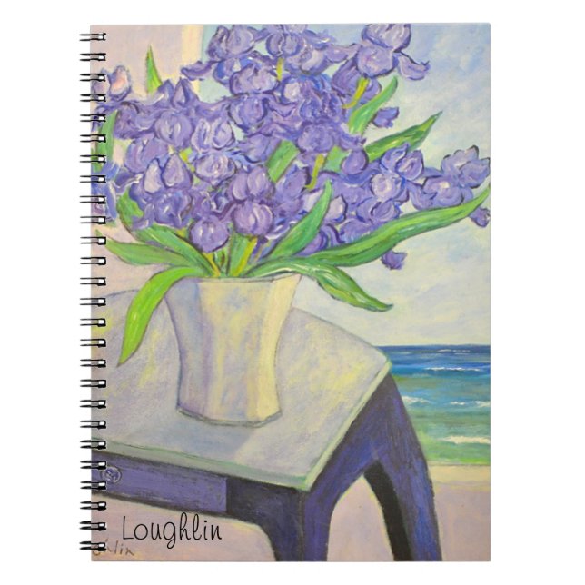 Iris dans le Carnet Vase par fenêtre (Devant)