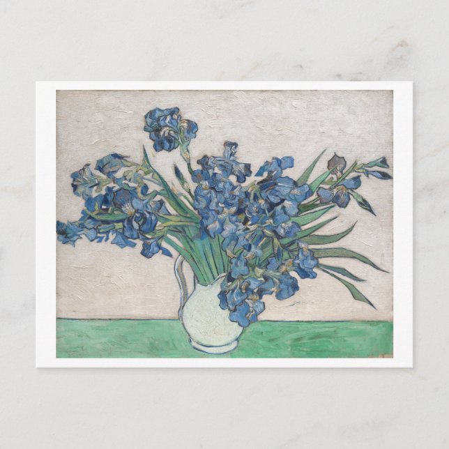 Iris de Vincent Van Gogh Carte postale florale (Devant)