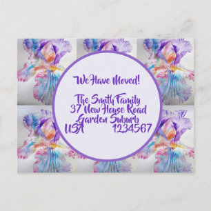 Iris Fleurs Nouvelle Adresse Carte Postale, Nous D